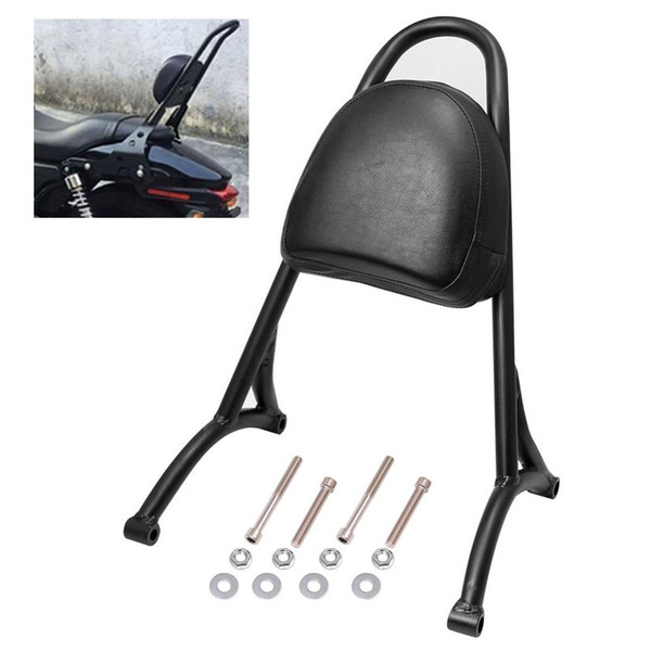 Motorcycle Luggage Rack Sissy Bar Rear Passenger Backrest Cushion Pad Fit For Sporster XL883 XL1200 883 1200 2004-2017