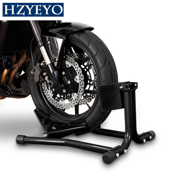 HZYEYO Motorcycle Front tyre tire Wheel Chock Self Locking Stand Fits Most 15