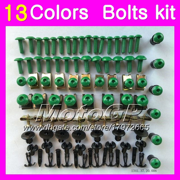 Fairing bolts full screw kit For SUZUKI GSXR600 GSXR750 08 09 10 GSXR 600 750 GSX R600 2008 2009 2010 Body Nuts screws nut bolt kit 13Colors