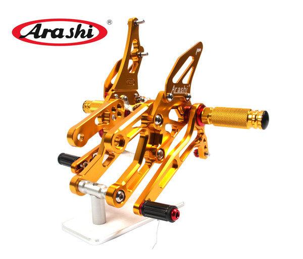 Arashi Adjustable Footrests For Honda CBR1000RR 2004 - 2007 2005 2006 CBR 1000 RR Foot Rest Peg Rearsets Rear Set Pedals CBR1000 CBR600RR