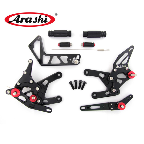 Arashi Adjustable Footrests For Yamaha YZF R1S R1 R1M RN32 2015 - 2018 YZF-R1 YZF-R1M YZF-R1S YZF-R1 YZF-R1M Foot Peg Rearset Rear Set Pedal