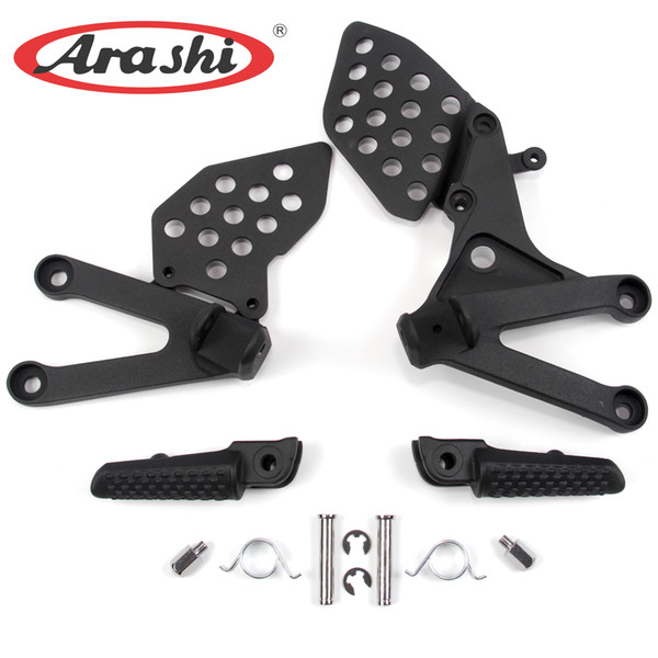 Arashi 1 Set Front Footrest For Honda CBR600RR 2007-2014 Motorcycle Foot Pegs Motor Parts CBR600 600CC 2008 2009 2010 2011 2012 2013