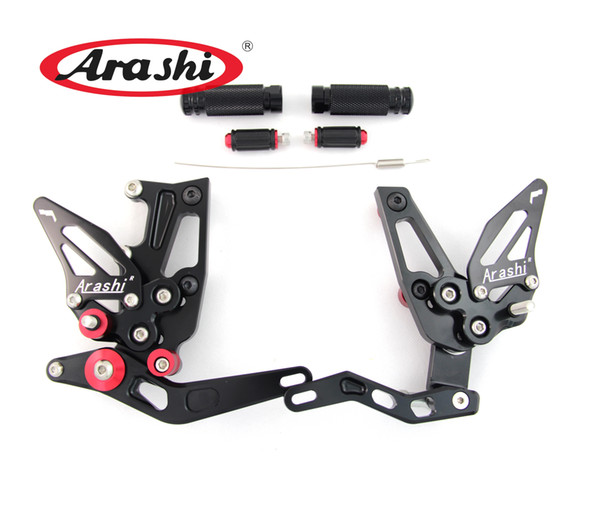 Arashi Adjustable Footrests For Triumph Speed Triple 1050 2011 - 2014 2012 2013 Motorcycle Foot Rests Peg Rearset Rear Set Pedal 11 12 13 14