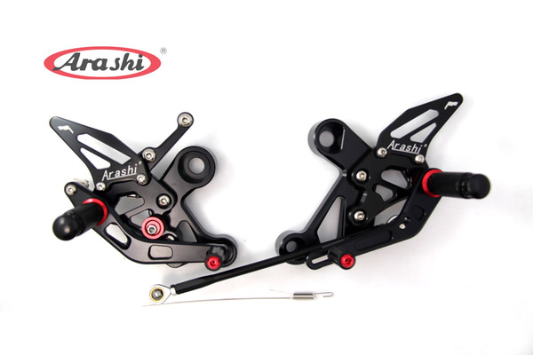 Arashi CNC Adjustable Footrest Rider Rear Sets Rearset Footrest Foot Rest Pegs For Yamaha MT09 MT 09 2015 2016