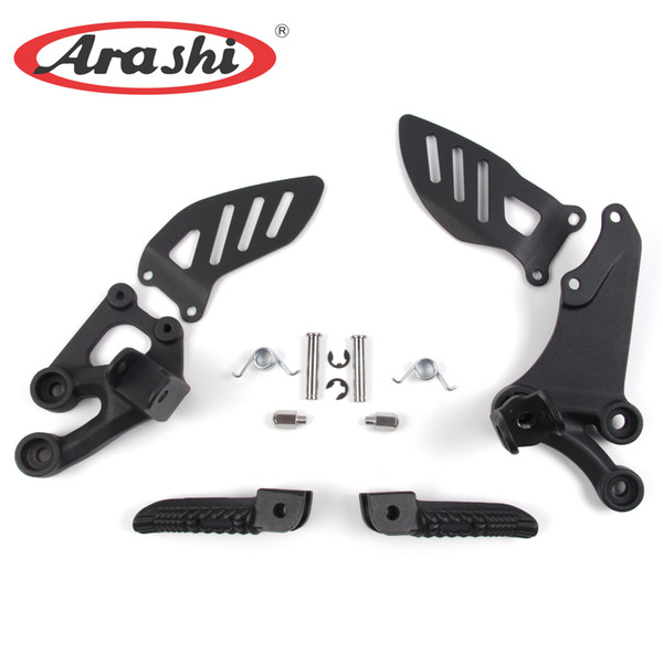 Arashi 1 Set Front Footrest For Suzuki GSXR600/750 2006-2010 Motorcycle Foot Pegs Motor Parts GSXR-600 GSXR-750 GSXR 600 700 2008 2009