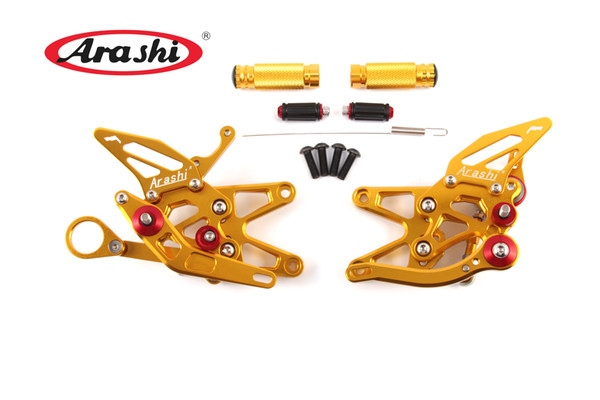 Adjustable Footrests For Bmw S1000RR 2009-2014 2010 2011 2012 2013 S 1000 RR 1000RR CNC Footrests Foot Pegs Rearsets Pedal Rear Set Gold