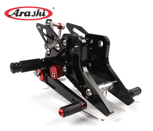 Arashi Adjustable Footrests For KAWASAKI Z800 2013 2014 2015 2016 ZR800 ABS Motorcycle Foot Rest Peg Rearset Rear Set Pedal Z ZR 800