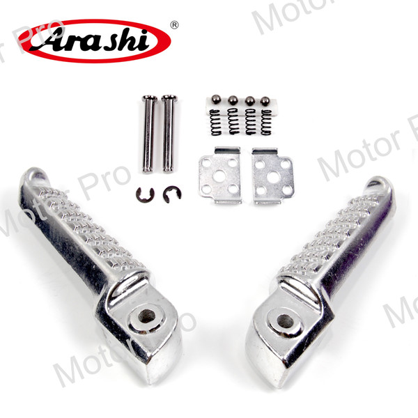 Arashi 1 Set Rear Footrest For Kawasaki Z750 Z 750 2004 - 2012 Passenger Foot Pegs Pedal Brackets Passenger Foot Pegs Pedal Brackets