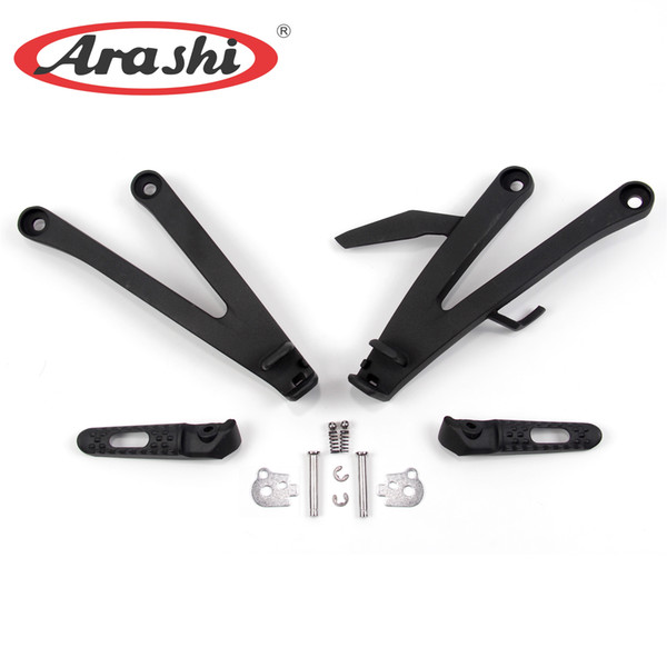 Arashi 1 Set Rear Footrest For Honda CBR600RR 2007-2014 Motorcycle Passenger Foot Pegs Motor Parts CBR600 2008 2009 2010 2011 2012 2013