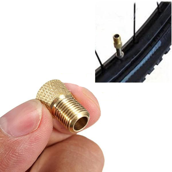 1000Pcs/Lot Bicycle bike Wheel Valve Cap Presta to Schrader Valve Converter Tube Pump Tool Converter Bicycle Tire Valve Adaptor