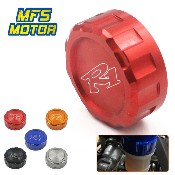 Motorcycle Accessories CNC Aluminum Rear Brake Reservoir Caps Oil Cup Cover For Yamaha R1 with logo