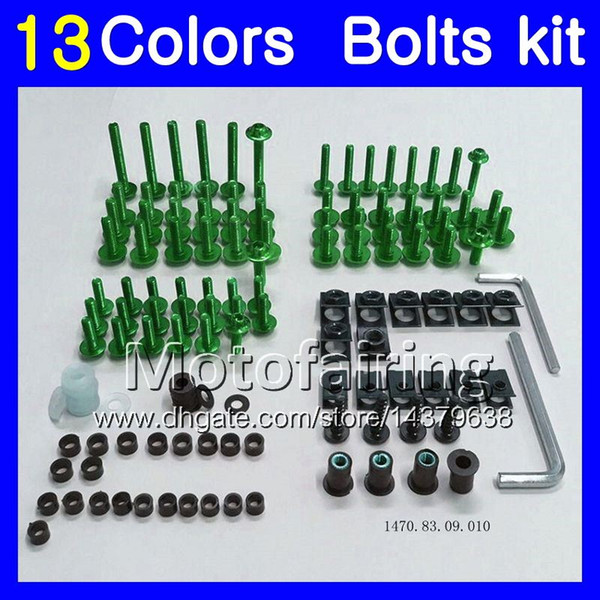 Fairing bolts full screw kit For KAWASAKI NINJA ZX11R 90 91 92 ZX-11R ZX11 R ZZR1100 1990 1991 1992 Body Nuts screws nut bolt kit 13Colors