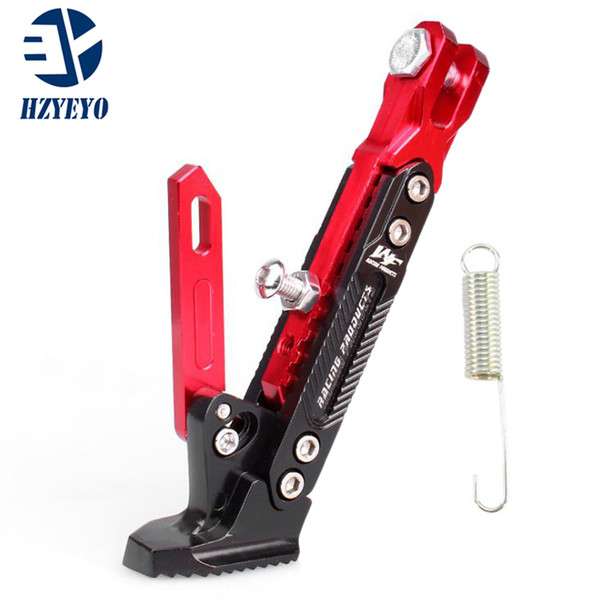 HZYEYO Motorcycle Support Side Frame Adjustable High Support Modified Scooter Side Stand For Motorcycle Kickstand