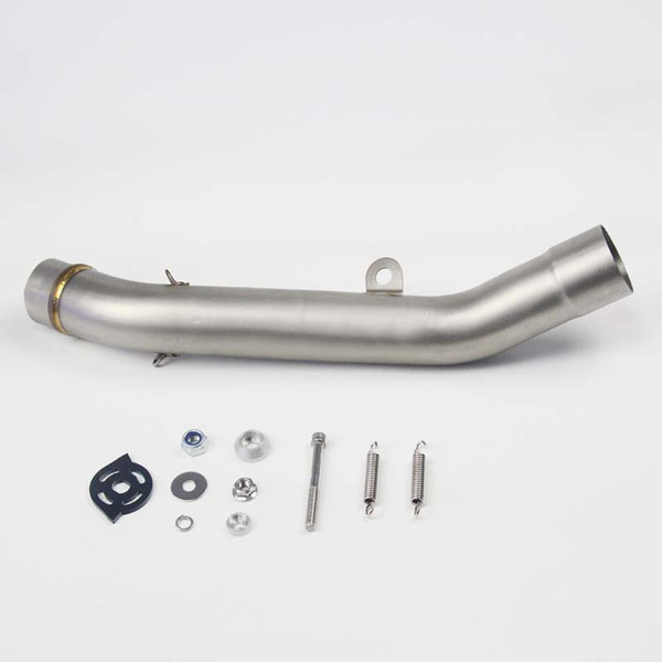 51mm Motorcycle Stainless Steel Middle Connecting Exhaust Muffler Pipe System Slip On For Kawasaki Z800 2013-2018