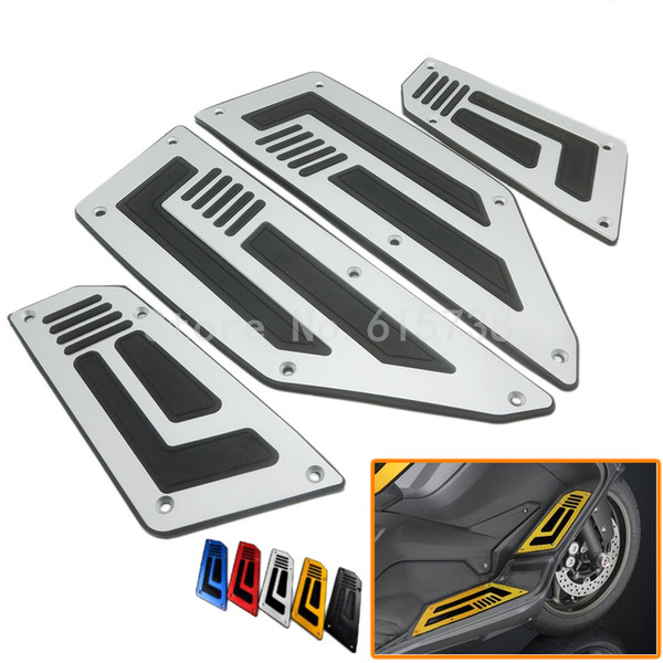 One set Front and Rear Footrest Step Motorcycle Foot Pegs For Yamaha TMAX T-max 530