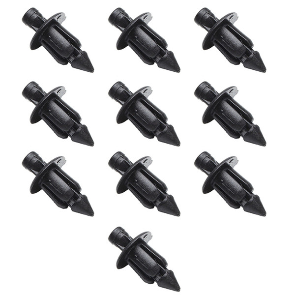 6mm Black Rivet Fairing Body Trim Panel Fastener Screw Clips For Honda ATV Motorcycle Accessories Parts 50Pcs/Set