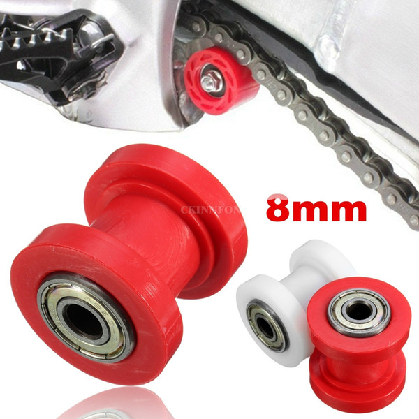 DHL 100PCS New 8mm Chain Rollers Pulley Chain Tensioner for Motorized Pit Bike Motorcycle