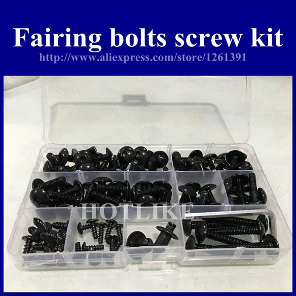 6Colors 1set fairing kits screw bolts kit for YamahaYZF R6 2006 2007 black fairing dag screws yzf r6 06 07 coupling bolt set