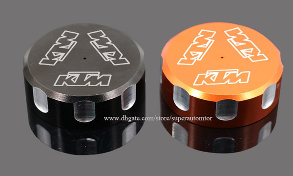 Motorcycle Rear Brake Pump Fluid Reservoir Cap Cover Modified Parts Orange Black for KTM Duke 690 Endure R SMC/R Supermoto LC4