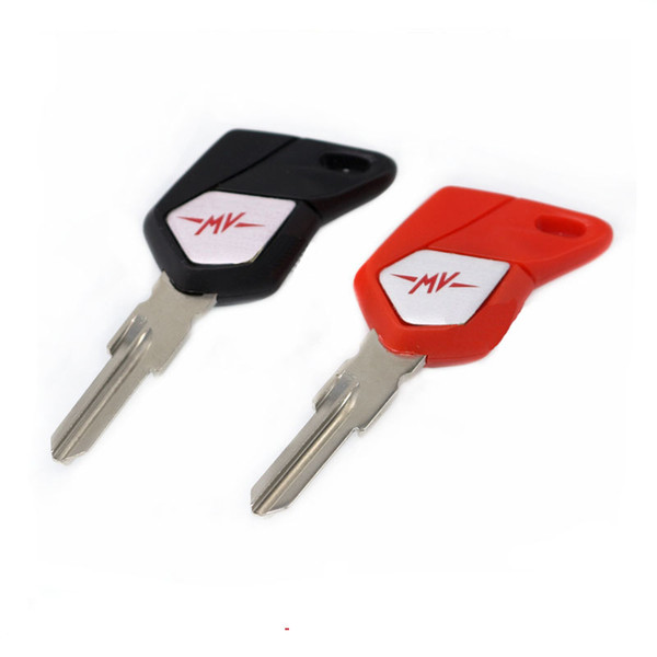 free shipping Motorcycle Blank Key Uncut Blade For Italy MV Augusta AGUSTA F3 F4 1090 920 990 Black Red