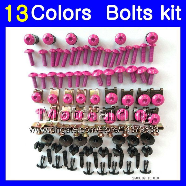 Fairing bolts full screw kit For KAWASAKI NINJA ZZR400 2000 2001 2002 2003 ZZR600 2004 2005 2006 2007 Body Nuts screws nut bolt kit 13Colors