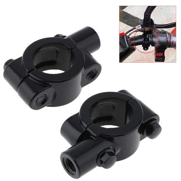 2pcs 8mm Universal Auminum Alloy Handlebar Rearview Mirror Adapter for Motorcycle MFF_20H