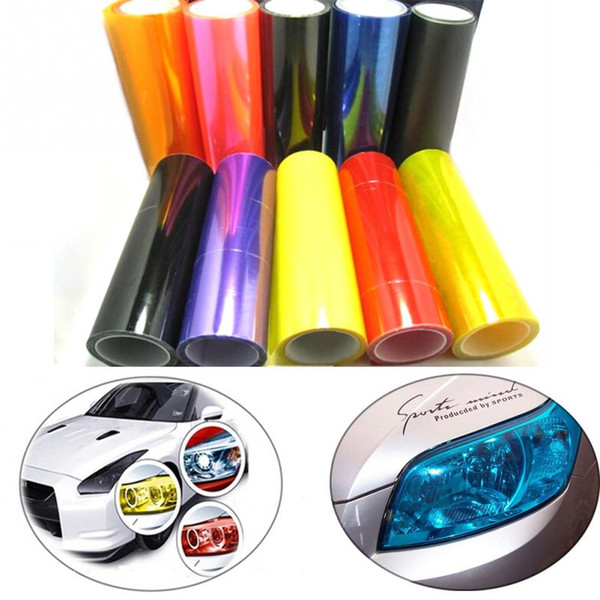 2018 New Universal Motorcycle Auto Car Light Headlight Taillight Color Tinting Film Adhesive Transparent Sticker For Car HONDA SUZUKi