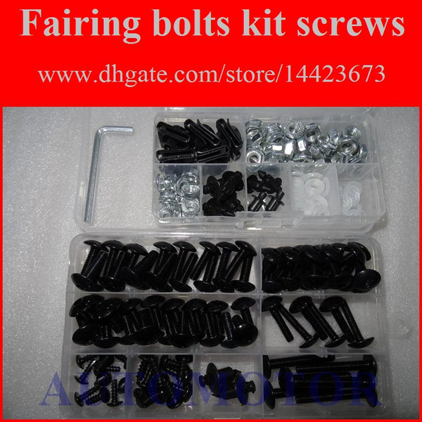 Fairing Screw Bolts Kit black For SUZUKI GSX-R750 GSXR750 GSXR 750 GSX R750 K6 06 07 2006 2007 Fairings Bolts Screws