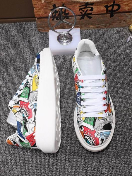 2019 New arrival top quality women men low cut white green red leather casual Shoes Racing Shoes size 35-44 with box