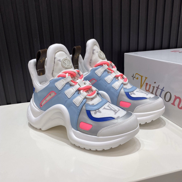 Women Desiger Shoes , Platform LOIUS VUTTON Womens Sneakers, 2020 Vintage Counter sports Womens Casual Shoes, Size:35-41