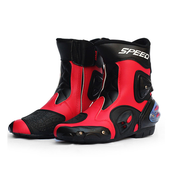 Motorcycle Boots Men Motorcycle Shoes Moto Riding Boots Breathable Motorbike Biker Chopper Cruiser Touring Ankle Shoes