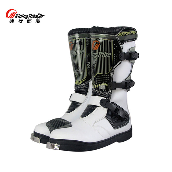 PRO-BIKER PU Leather Motorcycle Motocross Racing Long Boots Shoes Motocross Off- Road Riding Motorbike Shoes for Men and Women