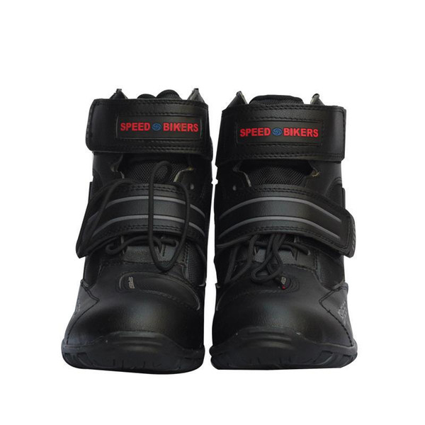 Adeeing Soft Motorcycle Boots Biker Waterproof Speed Motorboats Men Motocross Boots Non-slip Protective Motorcycle Shoes