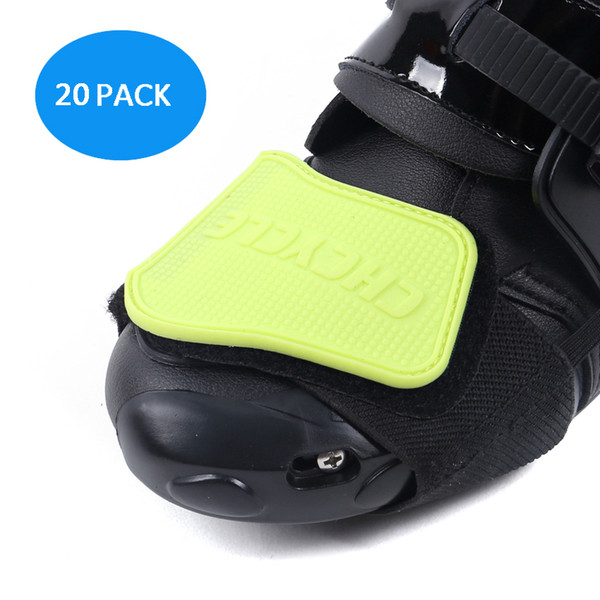 20 PACK Motorcycle Protective shift Pad Motocross Men Boots Shoe Protection Gear for Riding rubber lever Racing Brake Cover