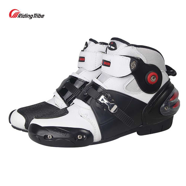 Riding Tribe Moto Riding Shoes Motorcycle Racing Ankle Boots Protective Anticollision Non-slip for Motorbike Rider Fashion A9003