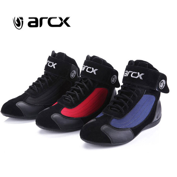 ARCX Motorcycle Boots Moto Riding Boots Genuine Cow Leather Motorbike Biker Touring Riding Ankle Shoes Motorcycle Shoes