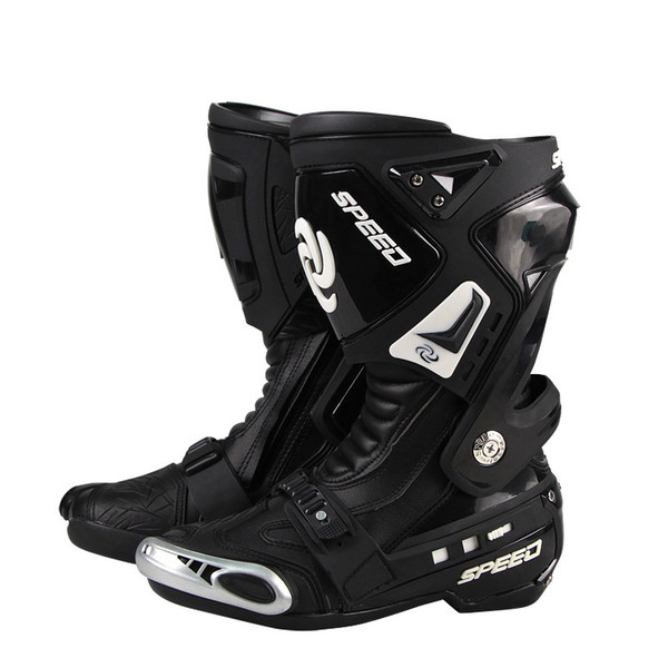 Genuine PRO-BIKER boots Speed Motorcycle botas moto Racing Road Race boots Shoes Knight Microfiber Leather Motorcycle boot