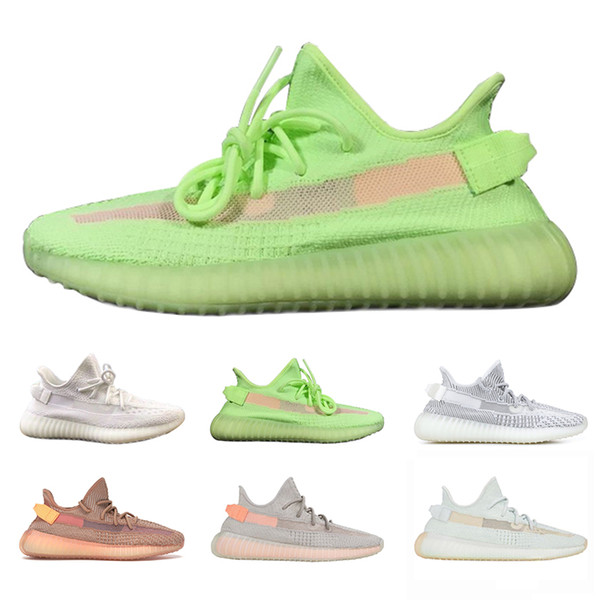 With Box V2 True Form Hyperspace Clay Static Mens Running Shoes Kanye Cream White Beluga 2.0 Trainers Sport Sneakers