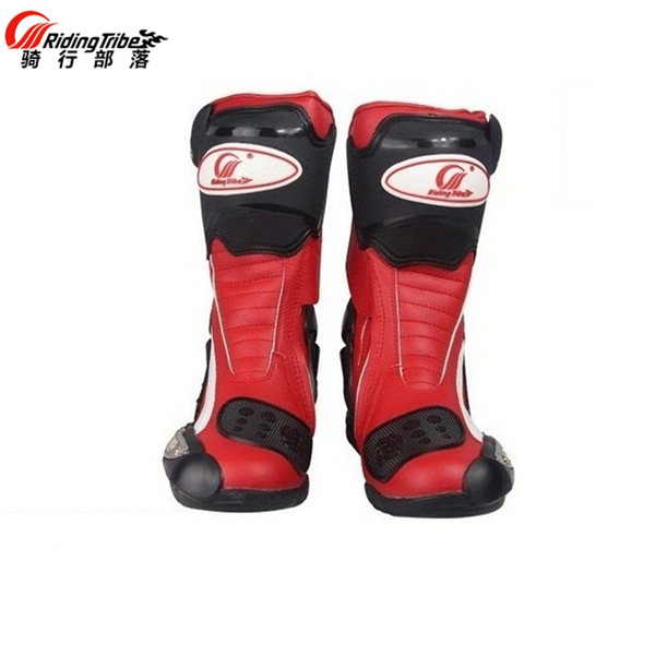 Free shipping 1pair Professional Motorcycle Offroad Motocross MX GP Racing Sport Leather Motorcycle Boots Shoes