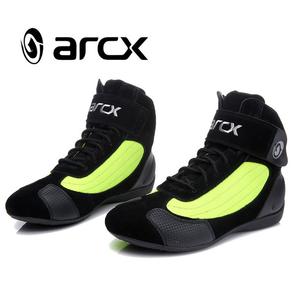 ARCX Motorcycle Riding Short Boots Moto Ankle Protection Motorbike Biker Chopper Cruiser Touring bots Shoes for Men Women Botas