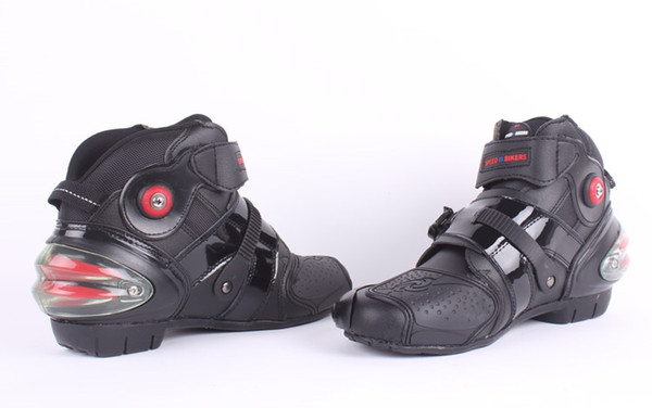 Motorcycle Boots PRO-BIKER High Ankle Racing boots BIKERS leather race Motocross Motorbike Riding Shoes A09003