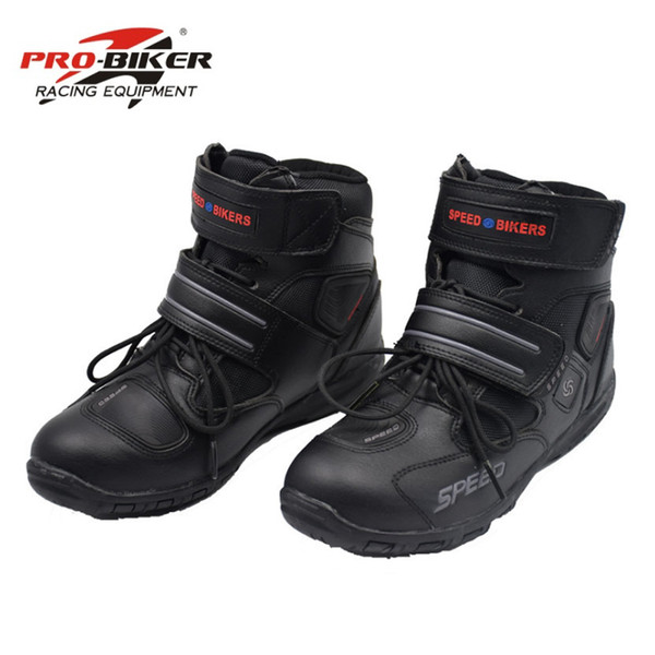 NEW arrival High Quality Motorcycle Boots Pro biker SPEED Moto Racing Motocross Motorbike Shoes Men Black Red White