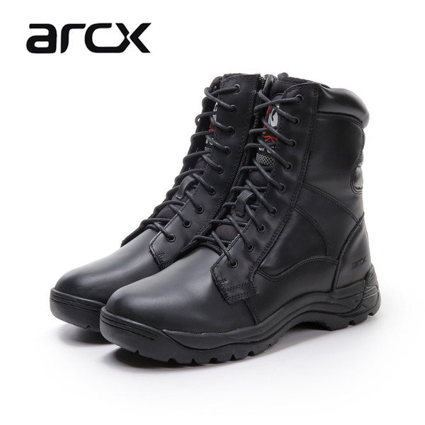 ARCX Fashionable Genuine Leather Army Tactical Jungle Safety Boots L56669