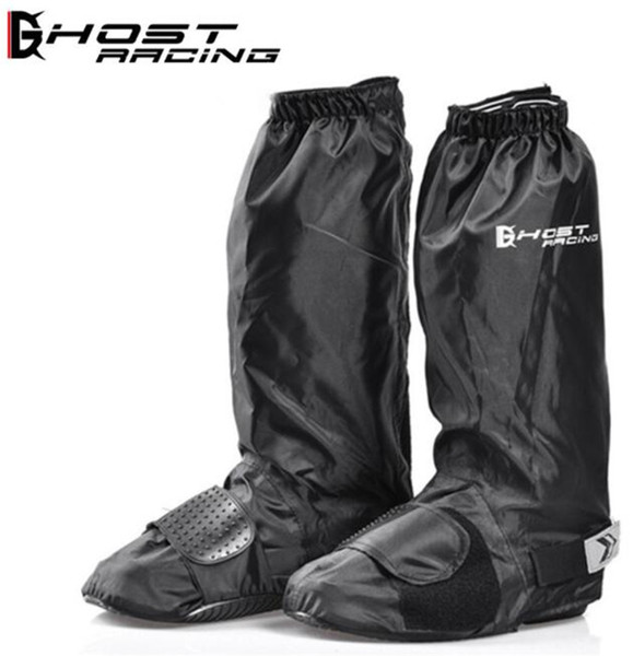 Motorcycle Waterproof Rain Shoes Covers Adjustable Tightness Reusable Waterproof Non-slip Rain Black Shoes Boots Cover