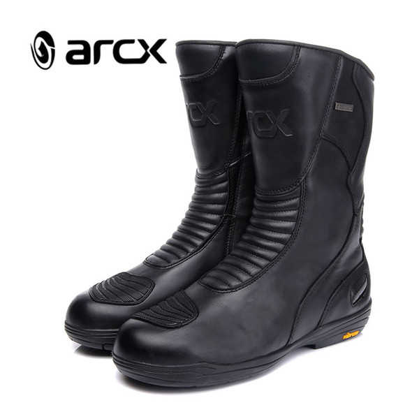 ARCX Motorcycle Waterproof Boots Knee-High Racing Boots Motocross Anti-slip Riding Shoes Motorbike Racing L60505