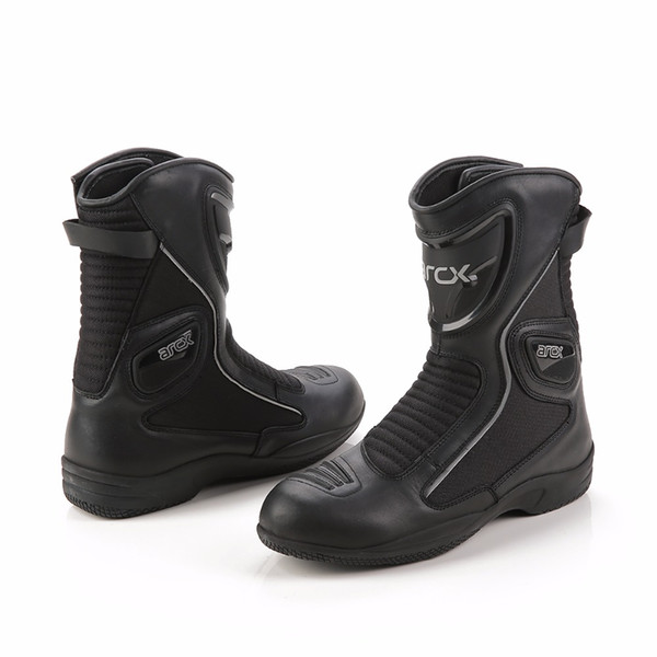 ARCX Motorcycle boots Genuine Cow Leather Racing boots Waterproof L60568