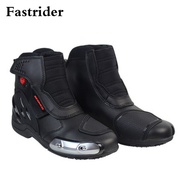 Fastrider Men Motorcycle Boots Genuine Leather Waterproof Street Moto Racing Boots Motorbike Chopper Cruiser Touring Riding Shoe