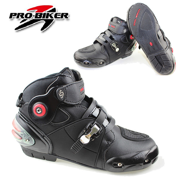 Pro-biker A9003 automobile racing shoes off-road motorcycle boots Professional moto black botas Speed Sports Motocross