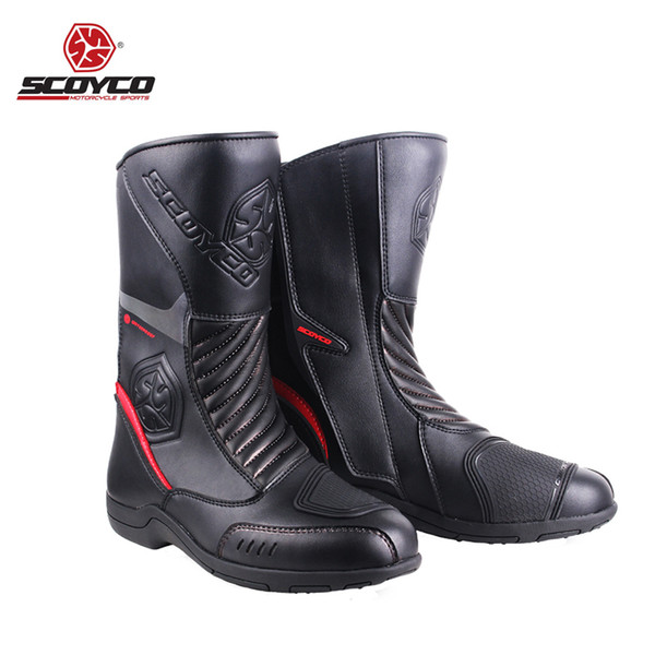 Motorcycle Boots Long Thigh Boots Microfiber Leather Men Shoes Shoe Moto Riding Shoe Man Racing Motocross Protective Gear Speed