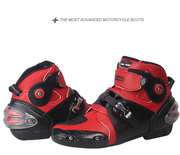 Motorbike Motorcycle Boots Motocross Racing Waterproof Biker Protect Ankle Moto Shoes